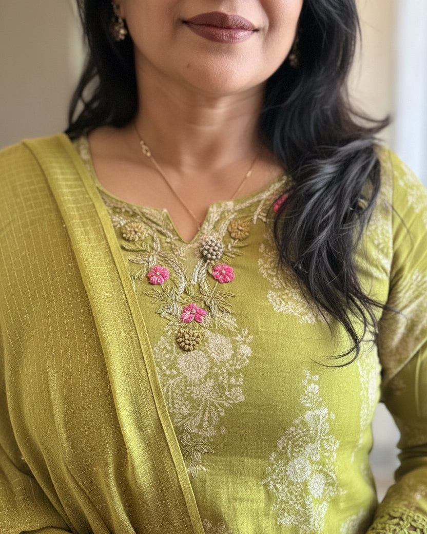 MUL COTTON KURTI SET