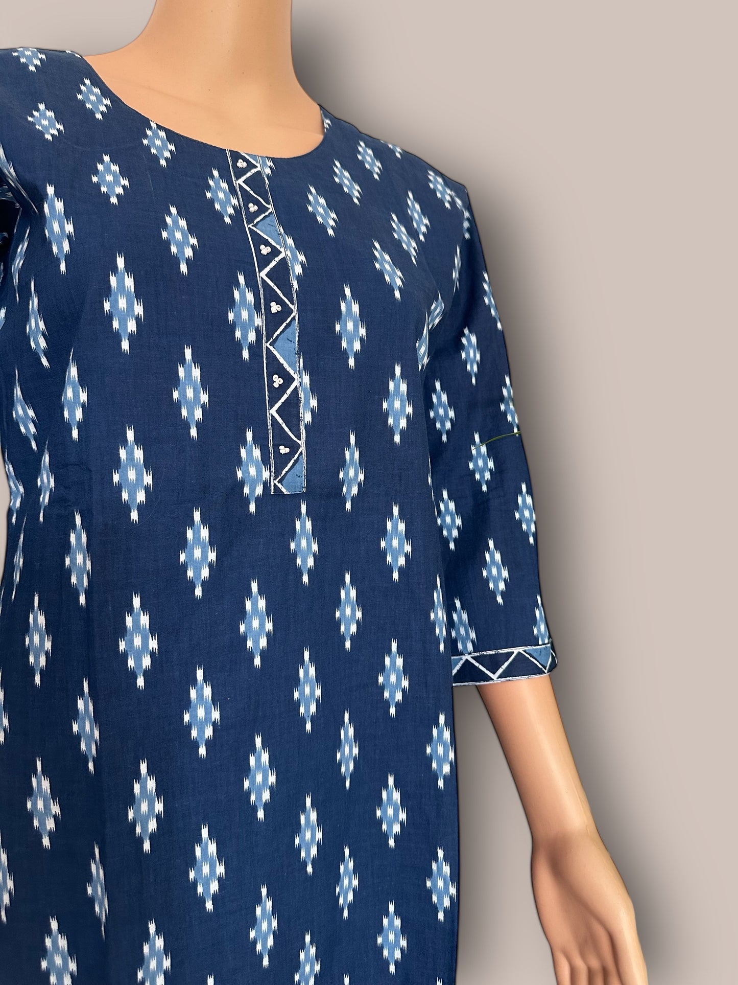 Indigo cotton printed co ord set