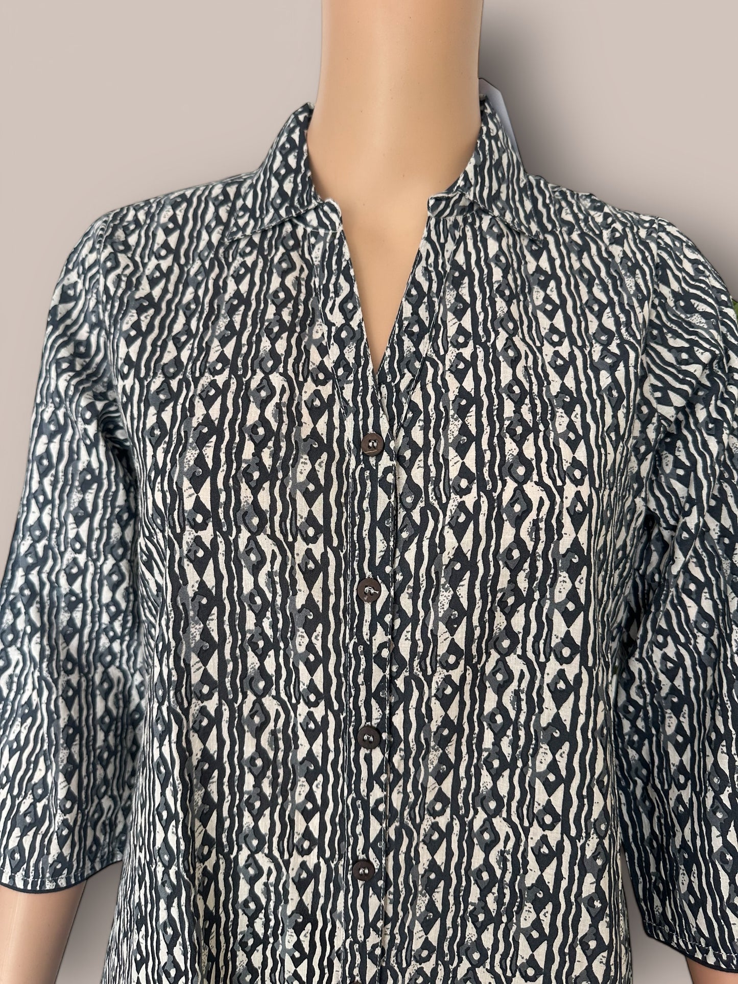 Blue cotton block printed co old set