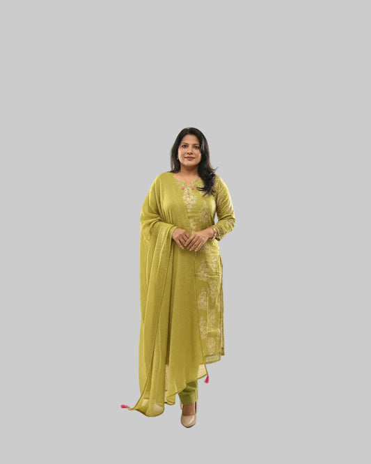 MUL COTTON KURTI SET