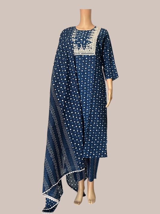Cotton polka dot 3 piece sets